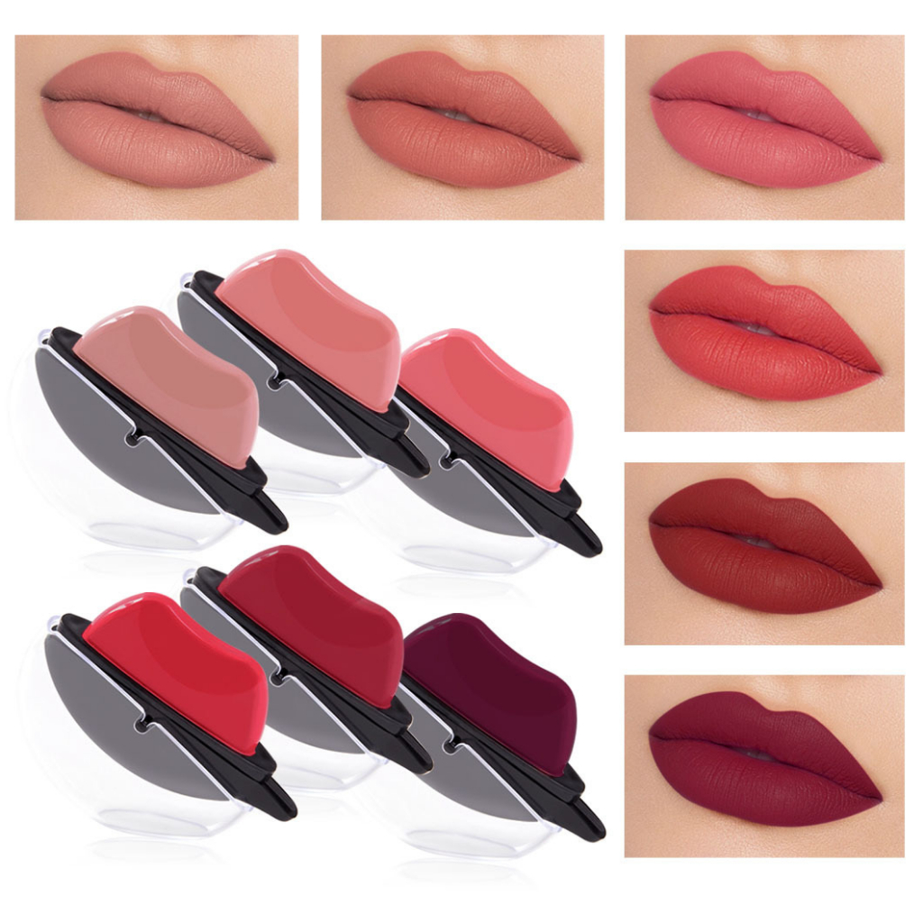 Lazy Lips Lipstick Velvet Matte Lipstik Bentuk Bibir 6 Beauty Color Non Stick