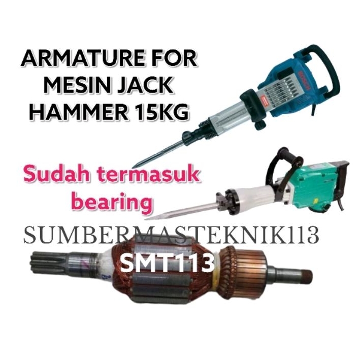 ANGKER BOSCH GSH16-30 ARMATURE MESIN JACK HAMMER BOSCH GSH 16-30 bull