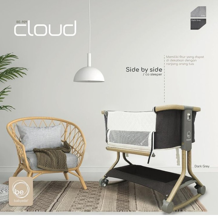 (SEWA) Cloud Bedside Crib Box Bayi - babyelle