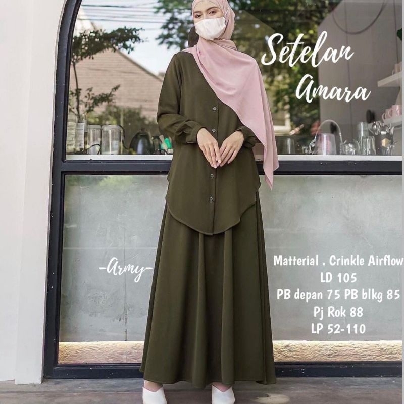 Fashion MUSLIM, baju wanita, baju stelan wanita, setelan, stelan, Baju stelan, fashion wanita, one set. Setelan Amara