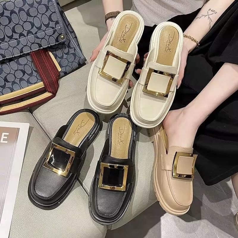 Sandal Sepatu Wanita Flat Cyute Kekinian 1618-1