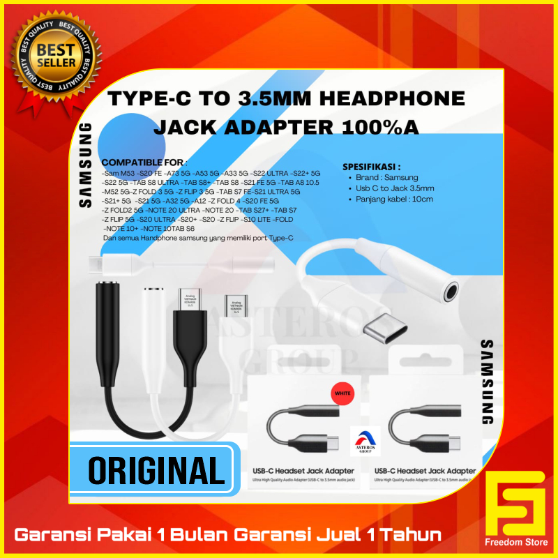 USB-C Headset Jack Adapter TAB S8, TAB S8+, TAB S8 ULTRA