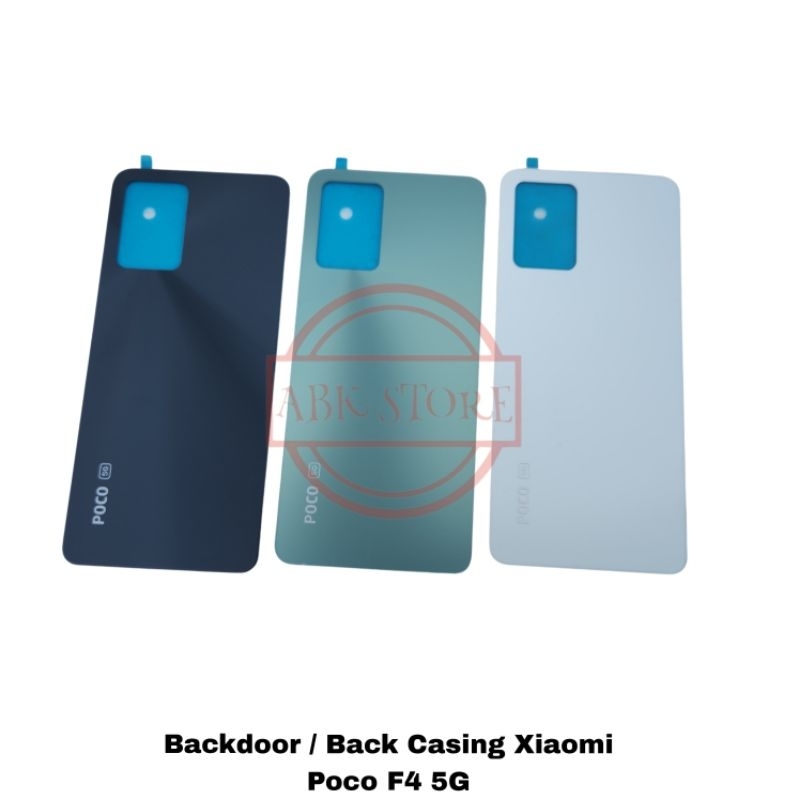 TUTUP BELAKANG BACKDOOR BACKCOVER BACK CASING XIAOMI POCO F4 5G COVER BATERAI BACK GLASS