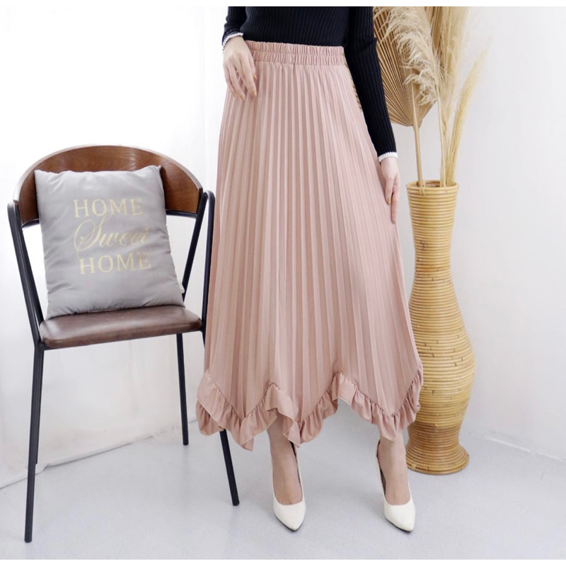 pleats skirt kriwil