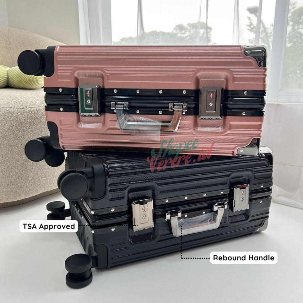 Koper Parkson ALEXA Series Cabin 20 Inch dan Bagasi 24 Inch Alumunium Frame TSA Lock SuitCase