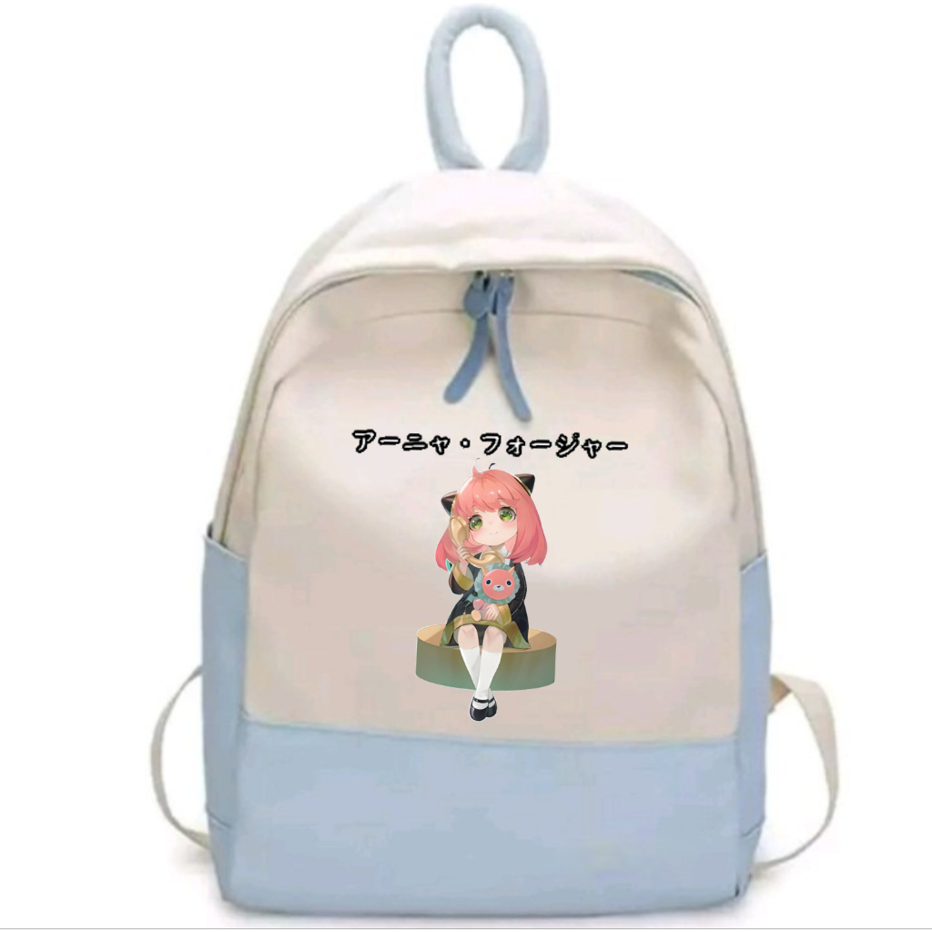 Tas Ransel Anak Sekolah  Perempuan Anya Forger SD SMP SMA Tahan Air