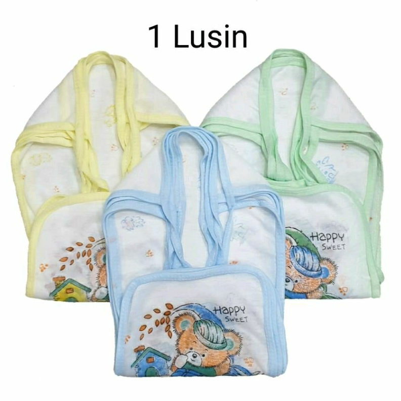 1 Lusin (12 Pcs) Popok Bayi Tali CT | Single Kain Murah | Popok Baby Newborn SNI