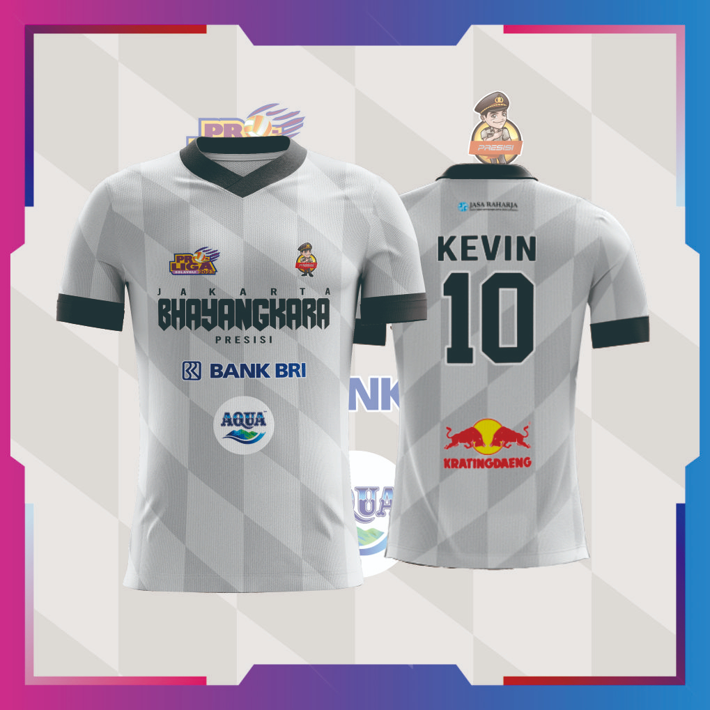 JERSEY PROLIGA Jakarta Bhayangkara Presisi CUSTOM (FREE DESAIN) VOLLY, FUTSAL, BASKET, PANAHAN, ESPO
