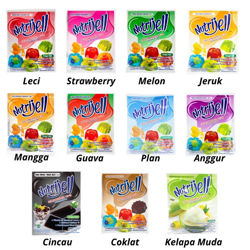 

Nutrijell Jelly Powder All Varian Sachet 15gr