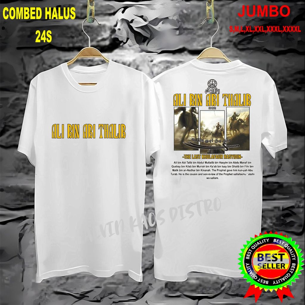 Terviral Kaos DTF db ali bin talib KAOS MURAH  Kaos Putih Hitam Kaos Terlaris No 1 Promo Diskon