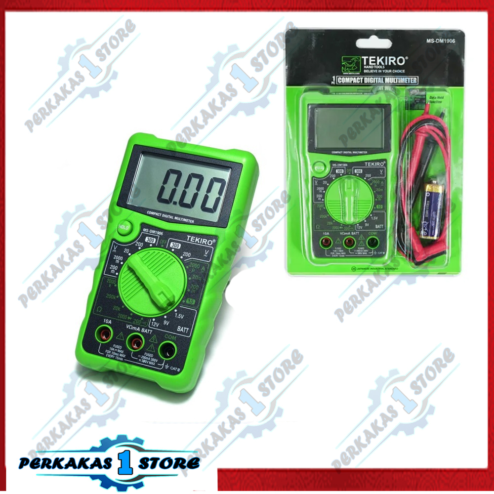 Tekiro Multimeter Digital Multitester Avo Meter MS-DM190 Compact Digital Multimeter Bisa COD - ANALO