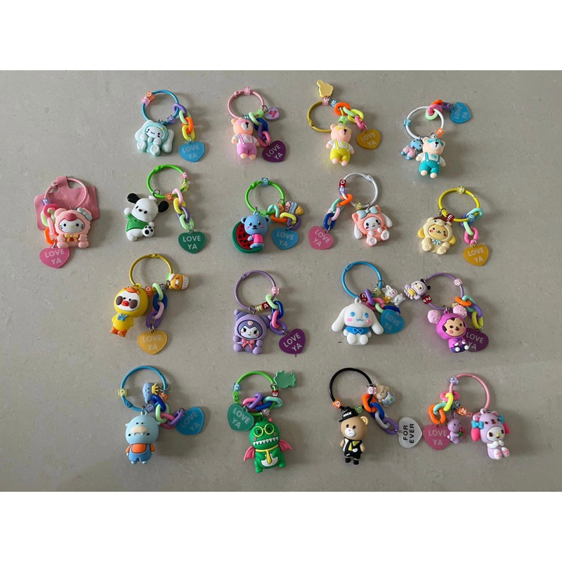 GANTUNGAN KUNCI GANTUNGAN HP 3D BONEKA GANTUNG LUCU