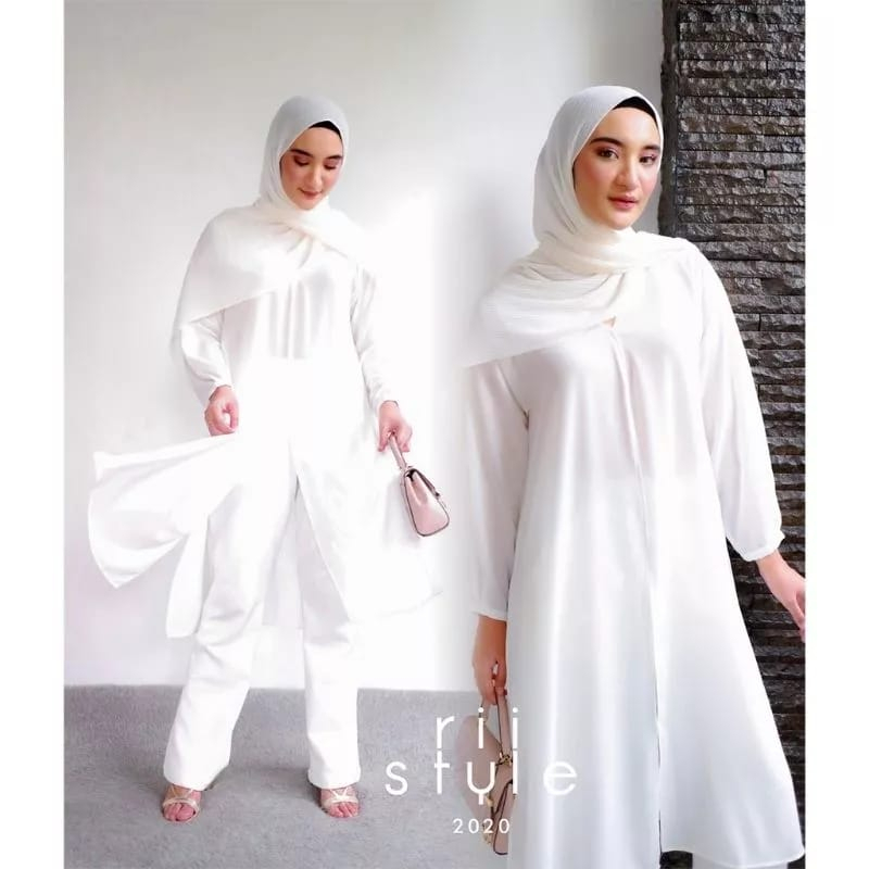 ALEA Outer - Tunik Ceruty - Outer Wanita- Long Outer