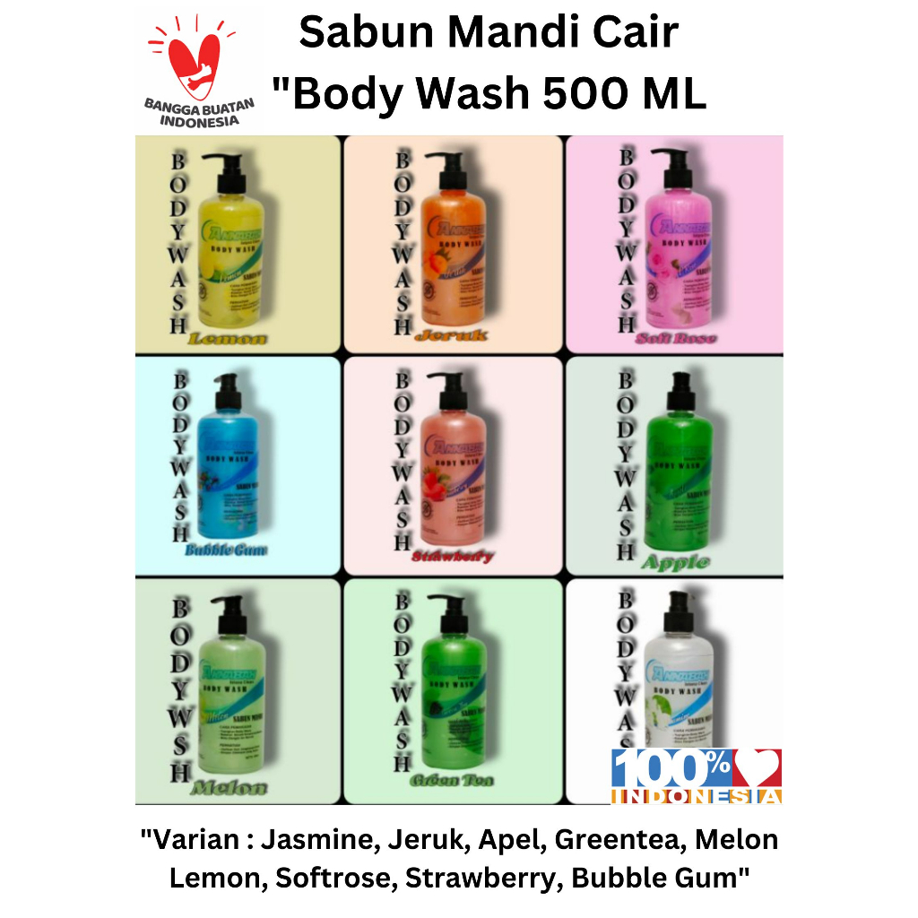 Annabah Sabun Mandi Cair Body Wash 500 ML Pump