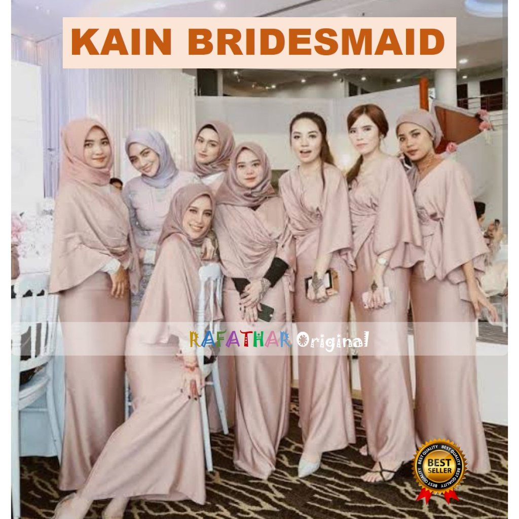 KAIN SATIN METERAN KAIN SATIN PREMIUM KAIN SATIN BRIDESMAID BAHAN SATIN METERAN