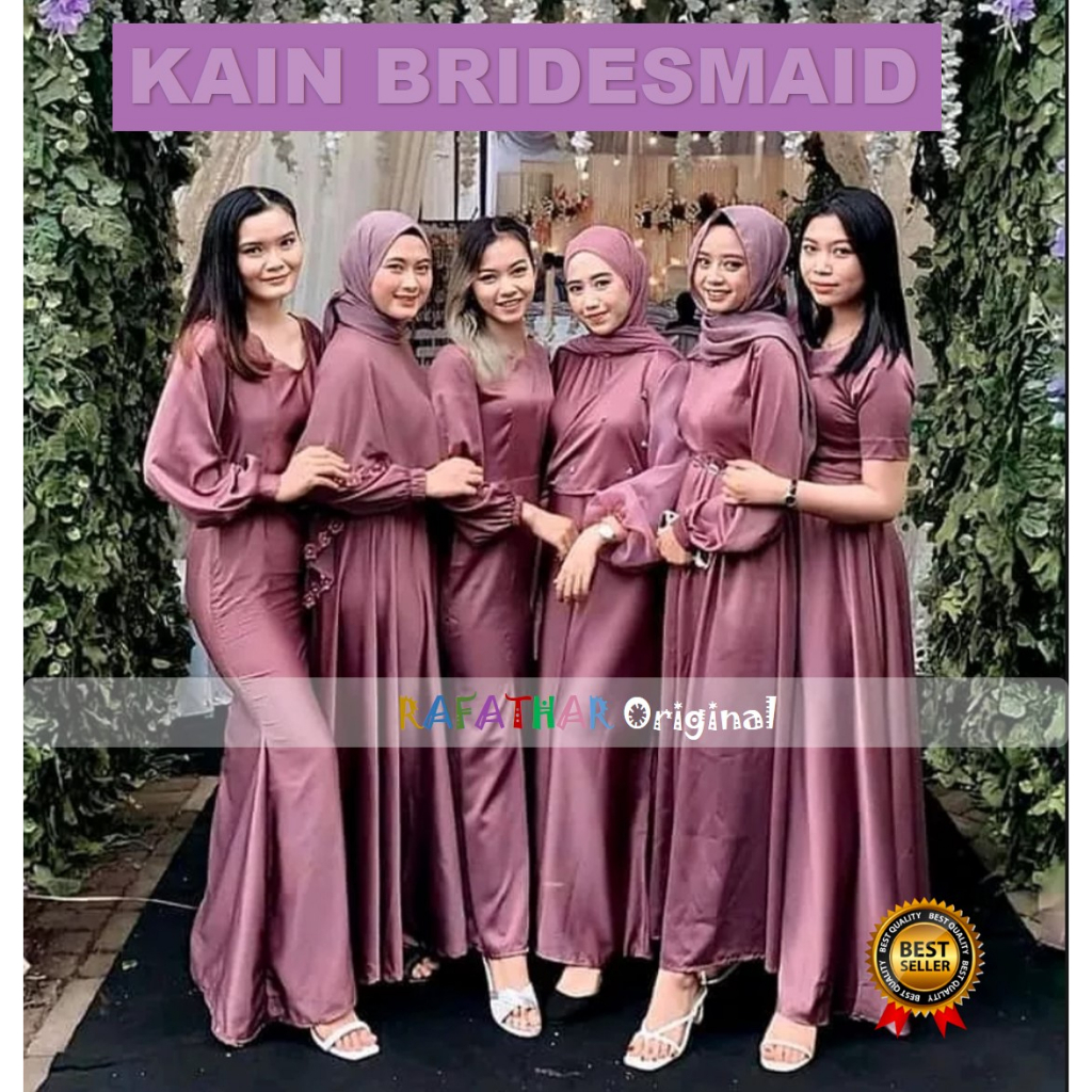 KAIN SATIN METERAN KAIN SATIN PREMIUM BAHAN SATIN METERAN KAIN SATIN BRIDESMAID