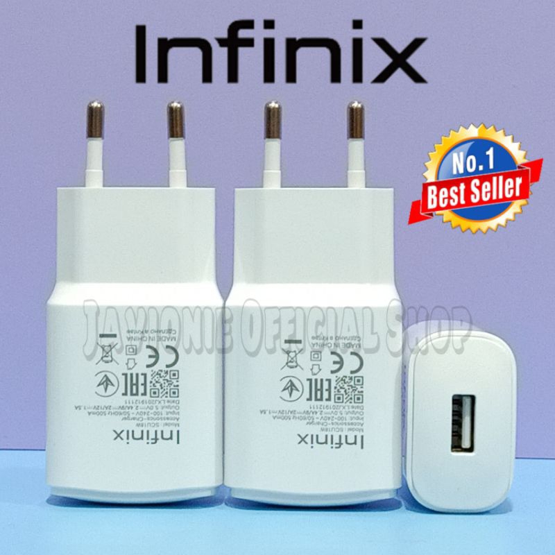 Charger Casan INFINIX HOT 11 11S 12 20 30 30i NOTE 8 10 ZERO X NEO PLAY PRO 18W Original TYPE C Fast Charging