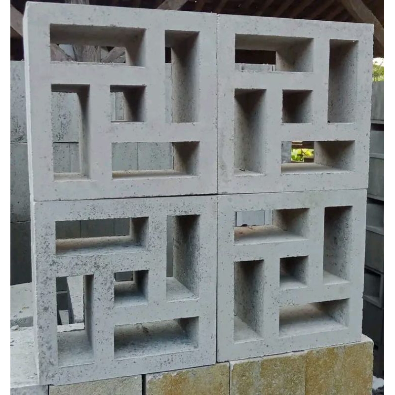Roster beton minimalis murah, roster motif, roster lubang angin, roster beton warna abu