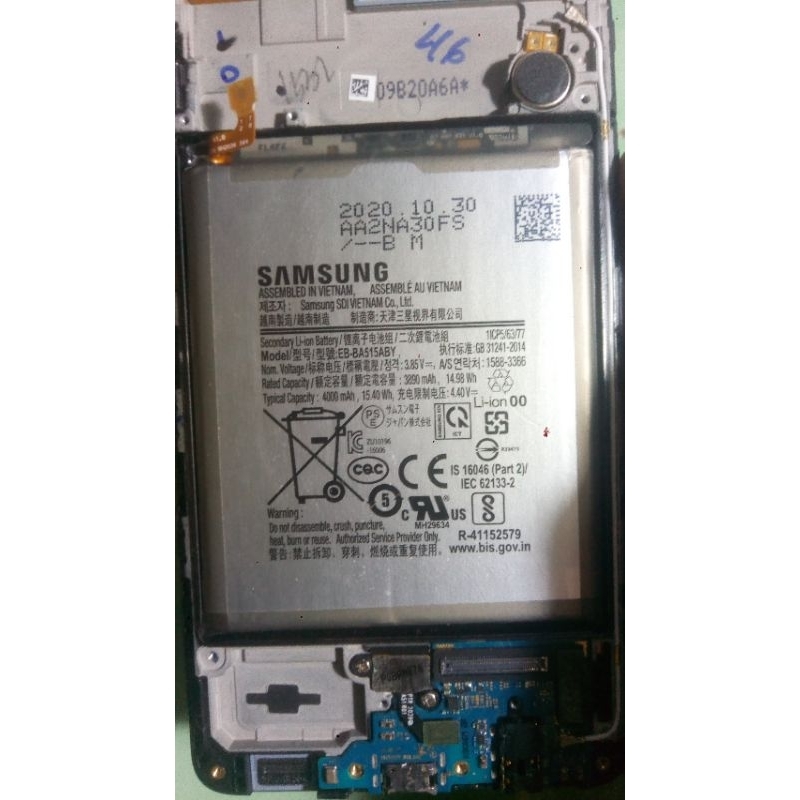 Lcd samsung a51+Baterai original