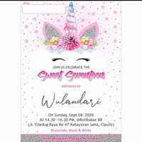 Undangan Ulang Tahun Sweet Seventeen