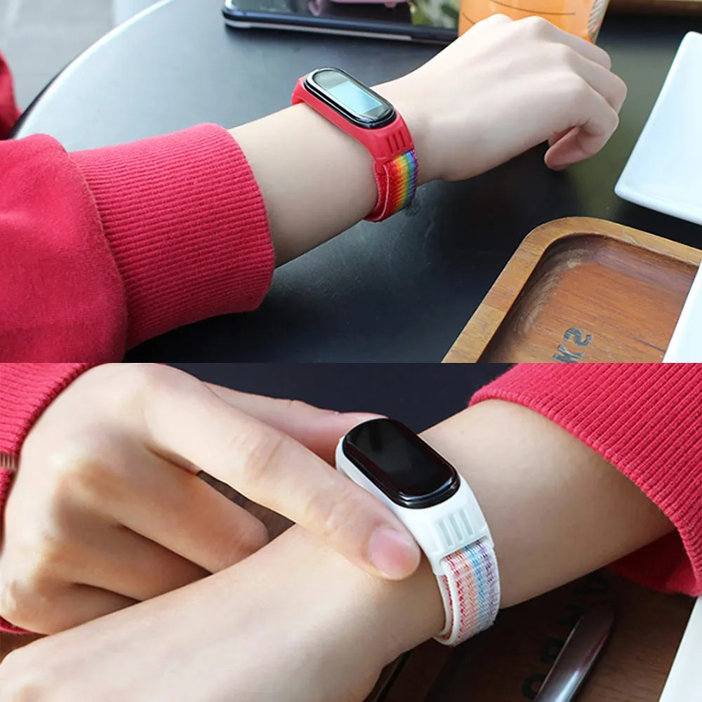 Strap Mi Band 7 6 5 4 3 Nylon Lembut Tali Xiaomi MiBand Nilon Hematacc
