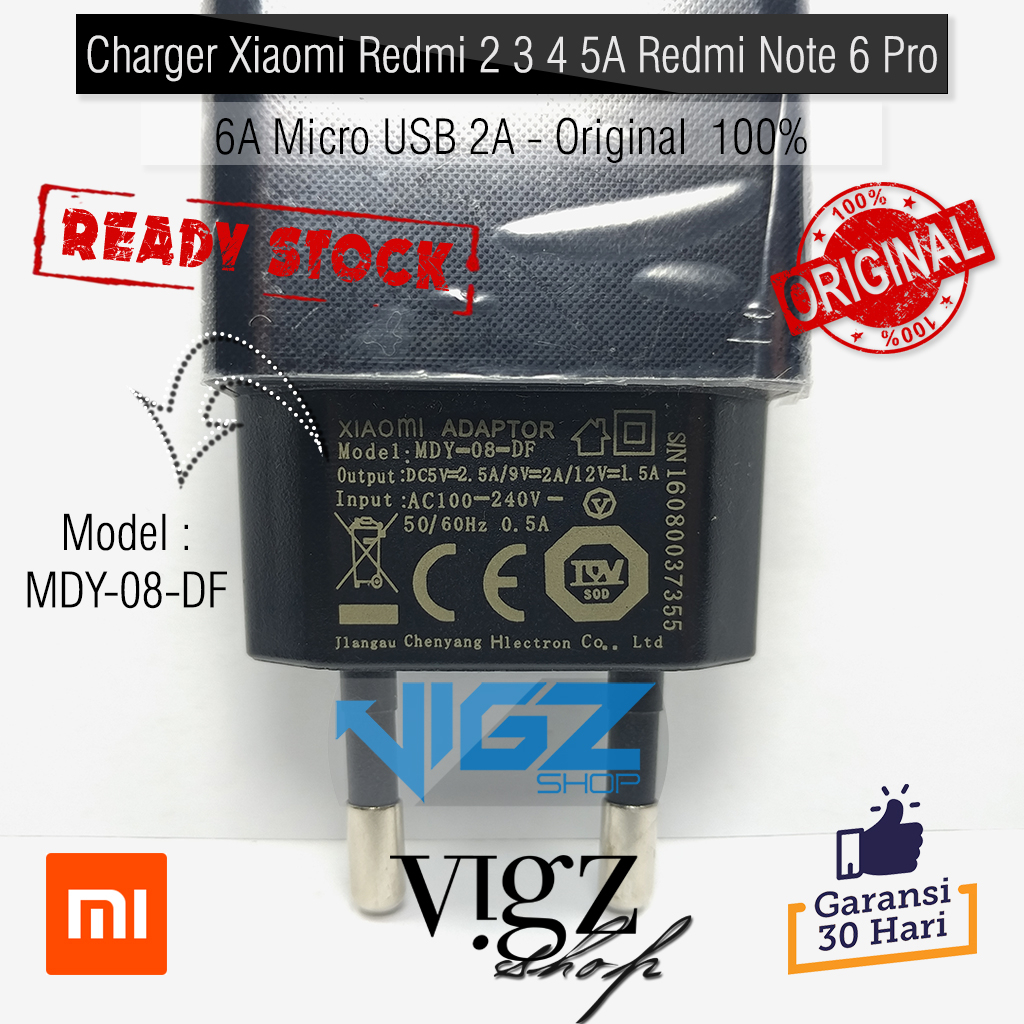Charger Xiaomi Redmi Note 6 Pro Redmi 6A Redmi Note 2 3 4 Redmi Micro USB 2A Original 100%