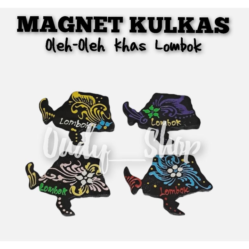 Magnet Tempelan Kulkas Souvenir Oleh Oleh Khas Lombok