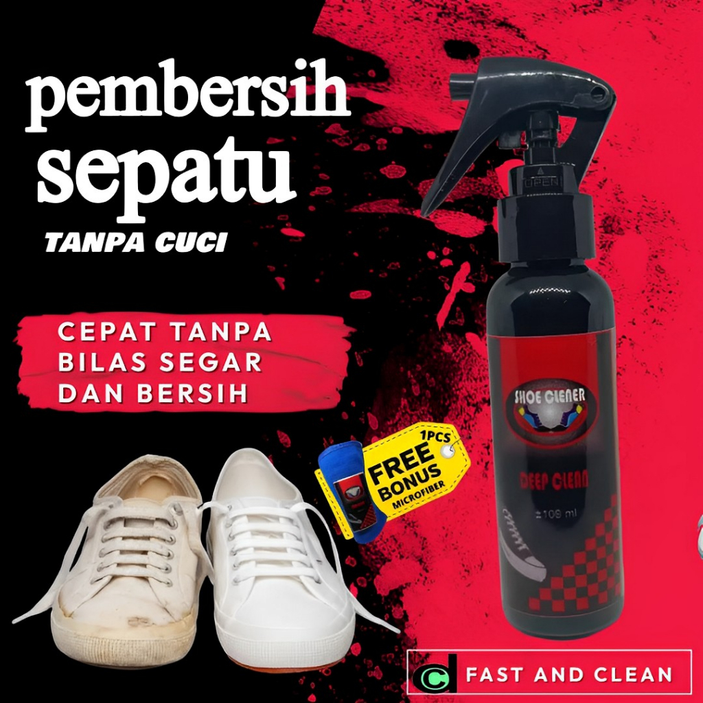 Pemutih Sepatu Pembersih Sepatu Tinggal Semprot Shoes Cleaner Pembersih Sepatu Sabun Sepatu Unyellowing Shoes DC03