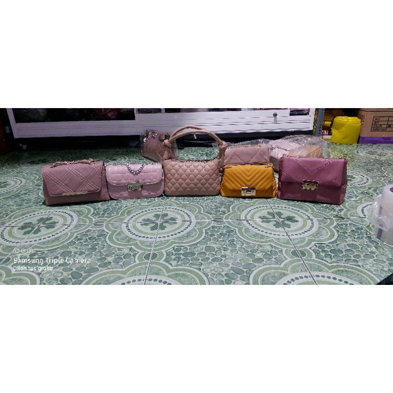 Paket usaha tas wanita selempang dompet sling bag