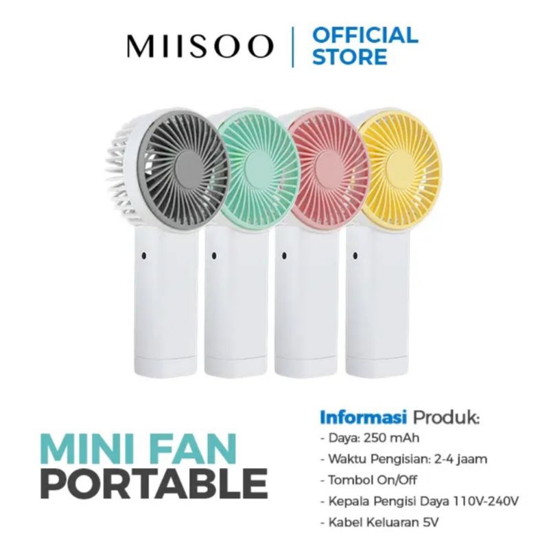 Miisoo Kipas Angin Mini Portable
