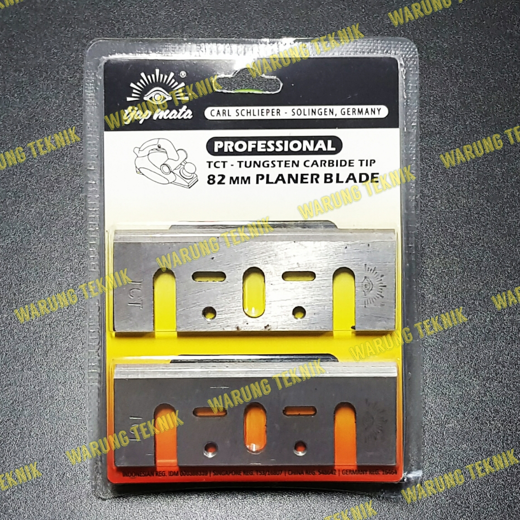 EYE BRAND TJAP MATA NLG FUJIYAMA 82 MM TCT PLANER BLADE - PISAUSERUT TCT - MATA PLANER SERUT SUGU PASAH KETAM KAYU TCT