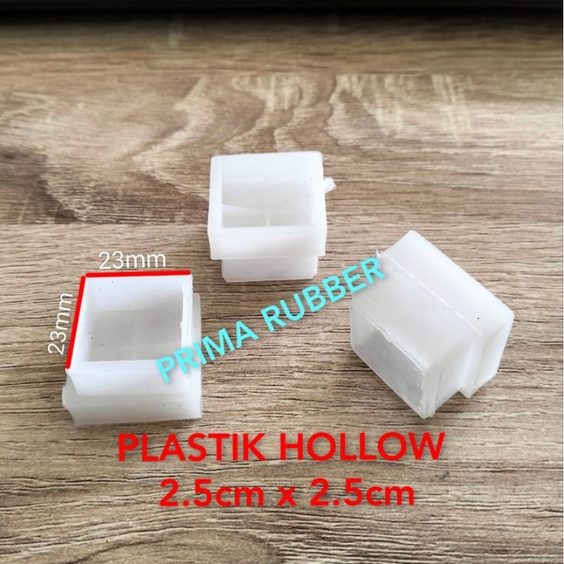 HOLLOW 2.5cm x 2.5 cm PLASTIK || KAKI MEJA RAK KURSI BESI HOLLOW
