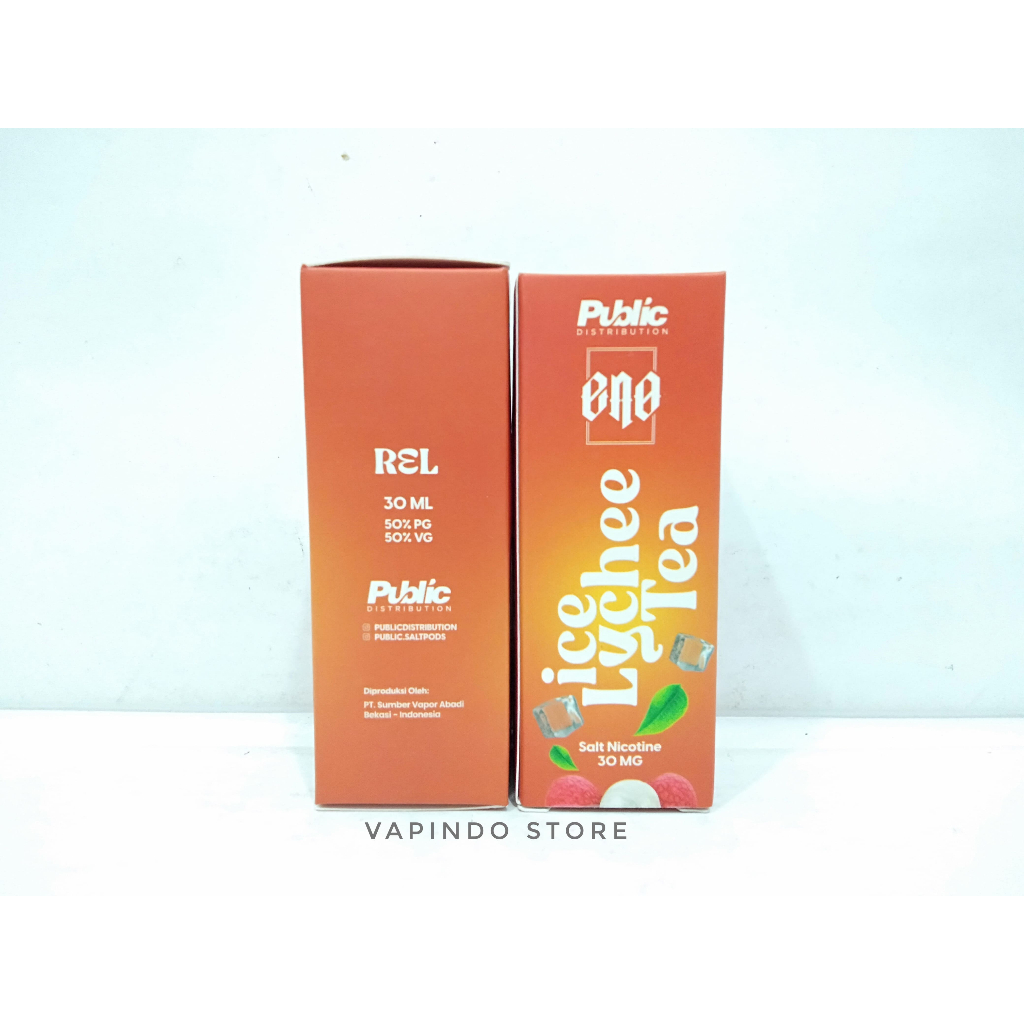 SALT ENO ELO ICE LYCHEE TEA CLASSIC SERIES 30ML SALTNIC 30MG BY PUBLIC