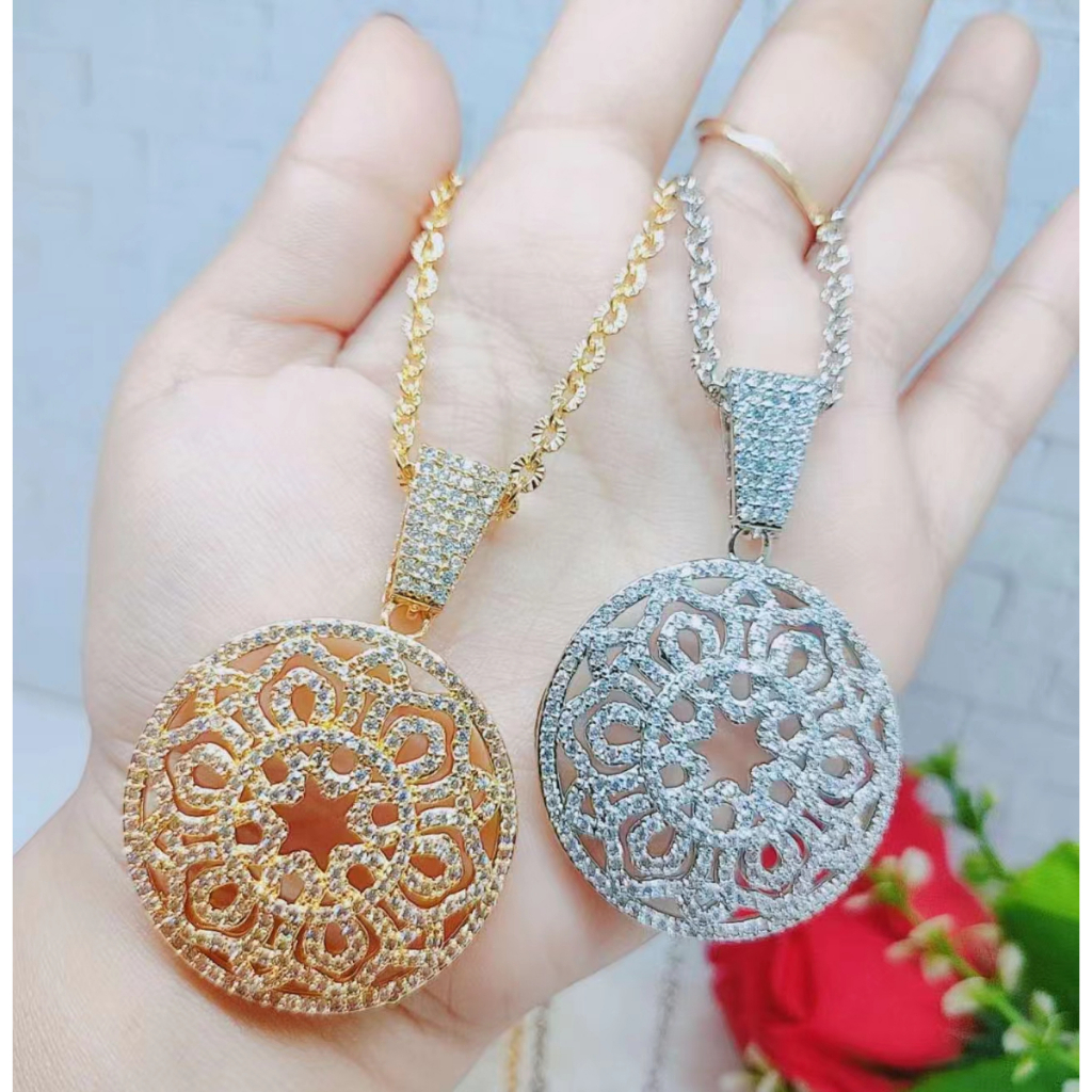 Kalung Xuping Permata Lapis Emas Perhiasan Fashion R128