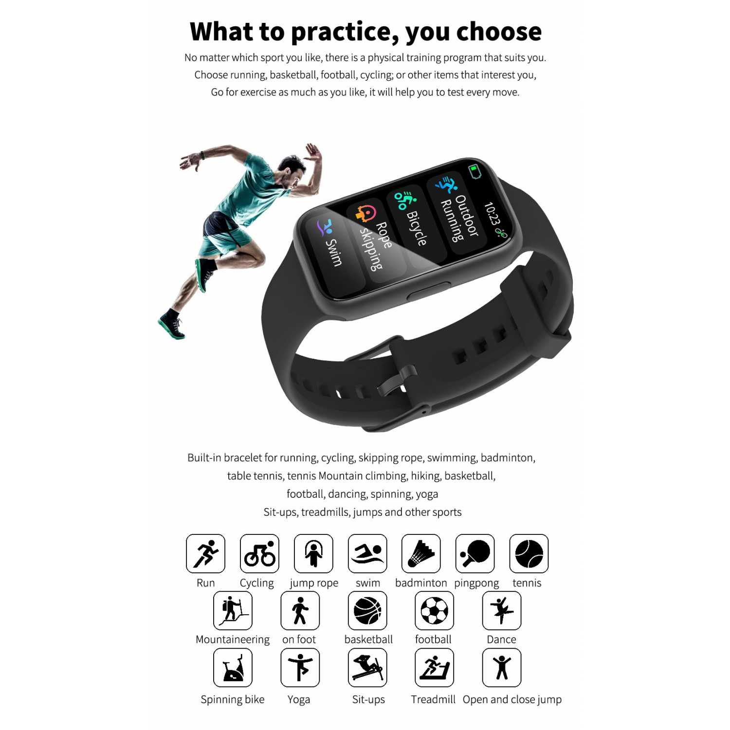 SKMEI Smartwatch Sport Heart Rate Blood Oxygen - LC112