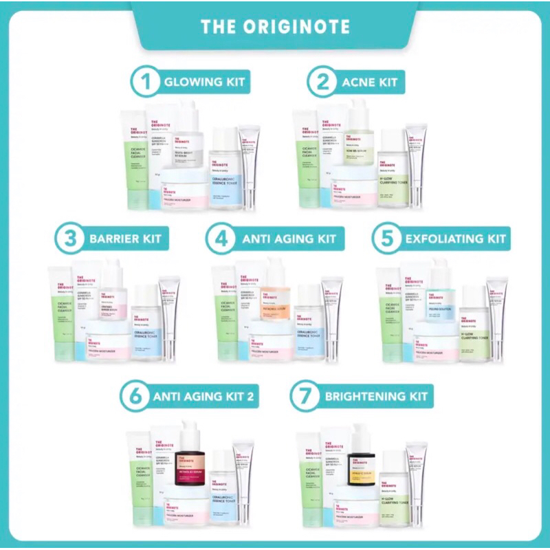 The ORIGINOTE Hyalucera Moisturizer, Retinol B3 Serum, Eye Serum, Sunscreen,