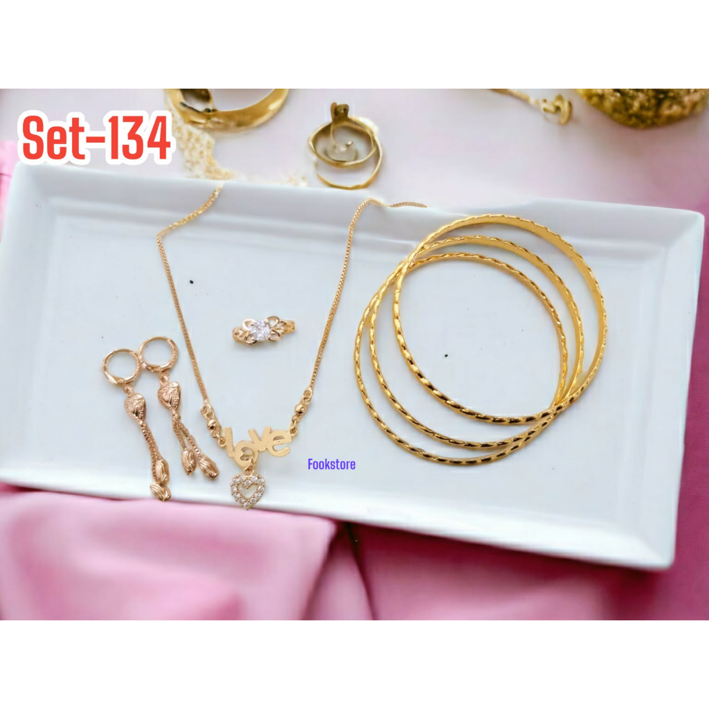 SET PERHIASAN GELANG KERONCONG DEWASA FASHION WANITA/SET-134