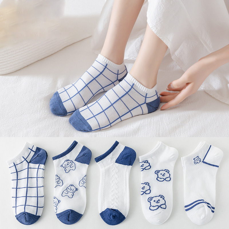 Kaos Kaki Wanita Import Kaos Kaki Motif Lucu Short Socks Semata Kaki Murah Kaos Kaki Kasual Cantik KK25