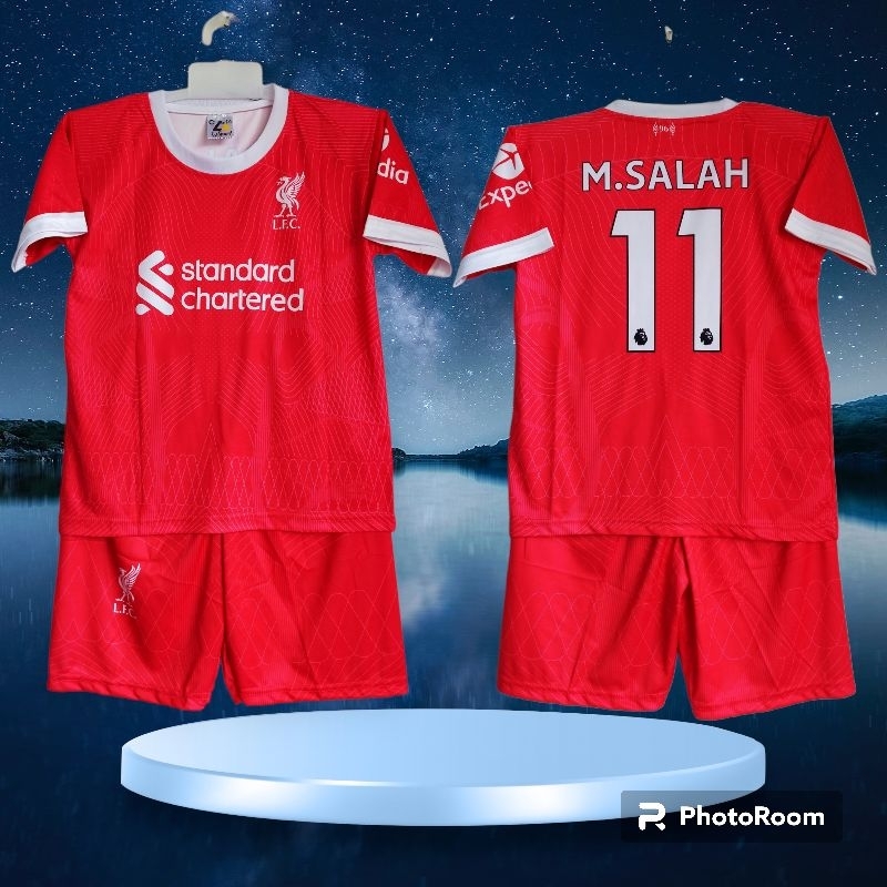 setelan Jersey LIVERPOOL anak umur 6-12 thn/SETELAN BAJU BOLA ANAK/setelan baju bola anak laki laki