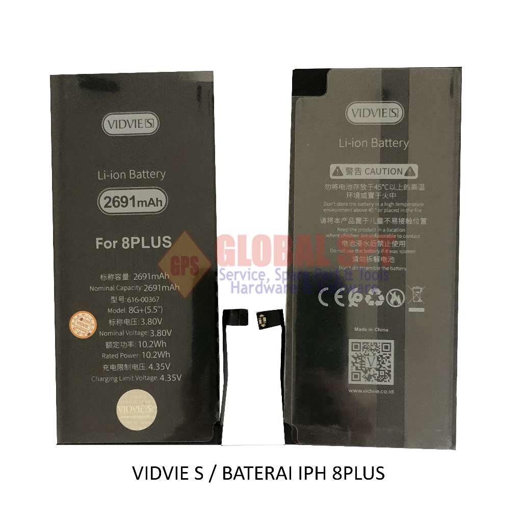 VIDVIE S / BATERAI IPH 8PLUS / BATRE / BATERE