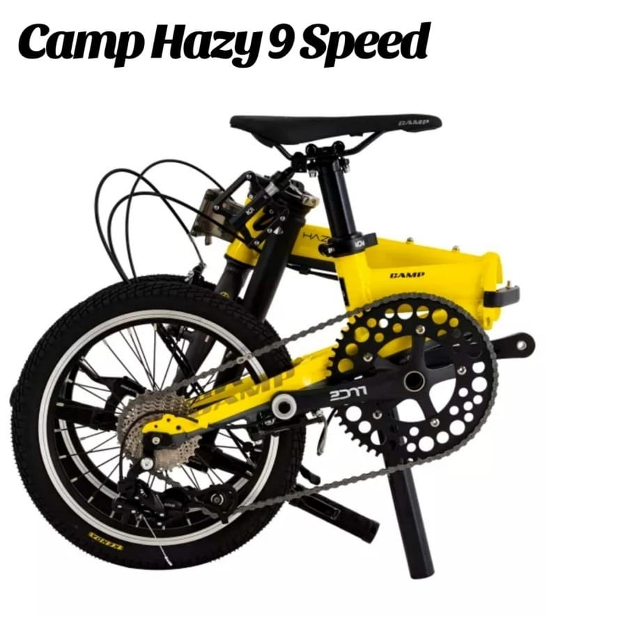 Sepeda Lipat Folding Bike Camp Hazy 9 Speed 16&quot; Sepeda Lipat