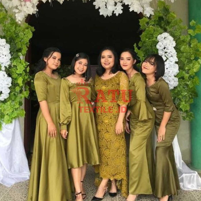 Paket Seragam Bridesmaid Lengkap Wisuda Lamaran Keluarga Satin Maxmara Premium