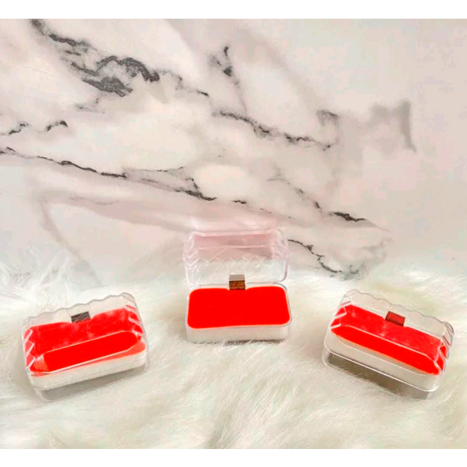 DHIO - Tempat cincin wedding lamaran tempat perhiasan box kotak cincin karakter KRISTAL KOTAK 2CC P261 bludru korea