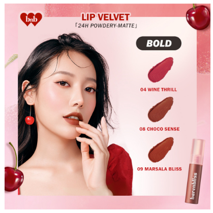 BNB Barenbliss Cherry Makes Cheerful Lip Velvet