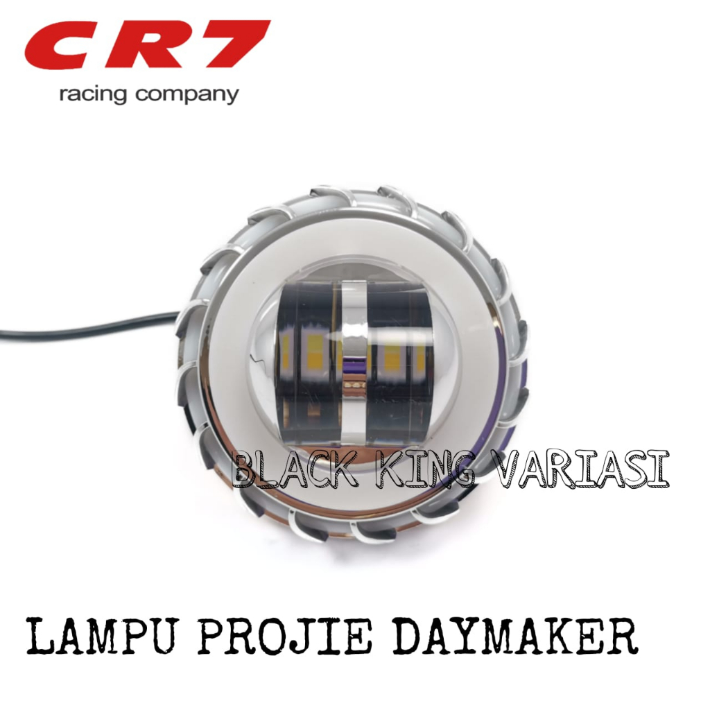 Lampu Projie Daymaker Running Projie LED Lampu Utama Motor Proji Plus Senja Lampu Motor Utama Gen 2 Garis Spiral 2 Lensa