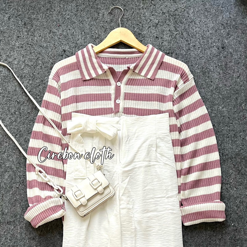 ONE SET SWEATER ISABELLA (Cirebon Cloth)