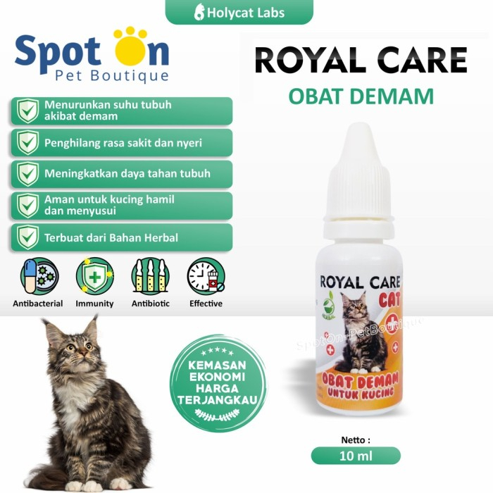 Royal care Obat Demam Kucing Penurun Panas 10 ml