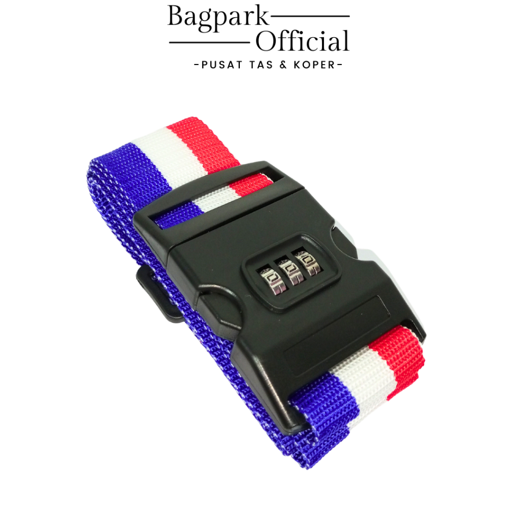 Tali Strap Pengaman Koper Tebal 2 M &amp; 4 M Travel Tali Pengikat Koper Serba Guna Strap Rainbow Tali Koper Strap Tebal Koper Kunci kombinasi 3 digit Sabuk Pengikat Luggage Strap Belt