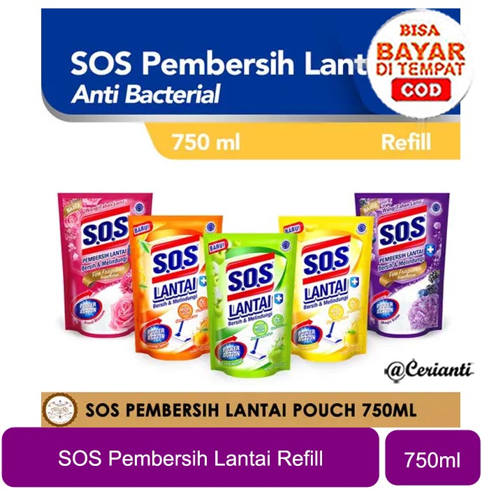 SOS Pembersih Lantai Refill 750ml_Cerianti