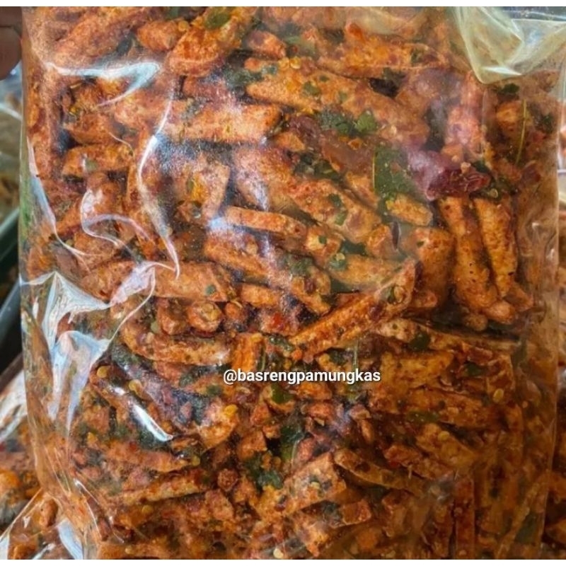 

BASRENG CIKRUH DAUN JERUK 500gr/BASREN PEDAS JELETOT/BASRENG VIRAL